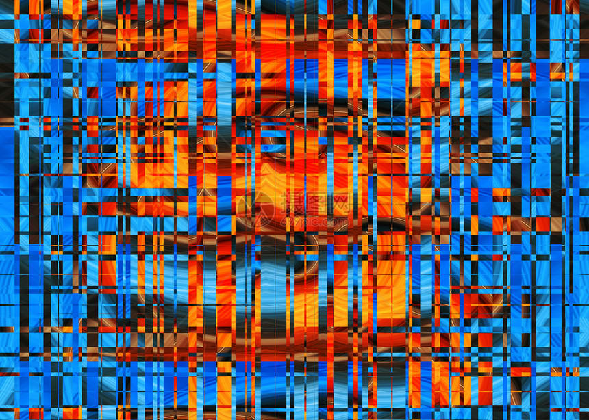 摘要背景背景电脑立方体墙纸技术棕色黑色橙子黄色蓝色创造力图片