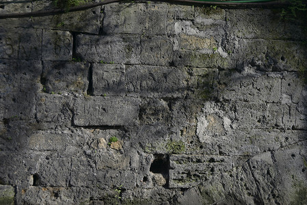 旧石墙灰色岩石背景图片