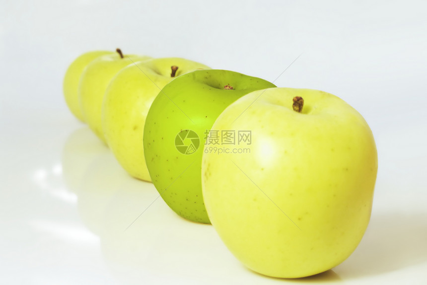 绿色的黄苹果组群Name图片