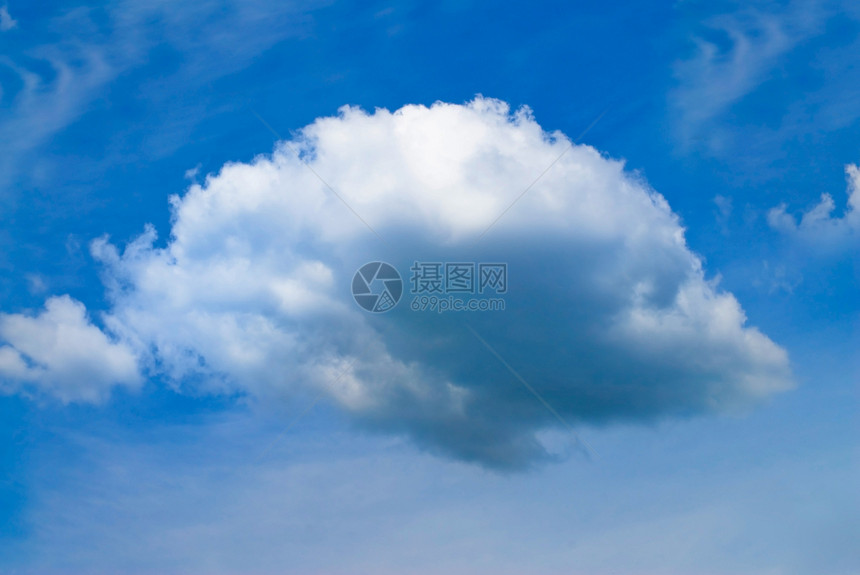 天空中有一个大云图片