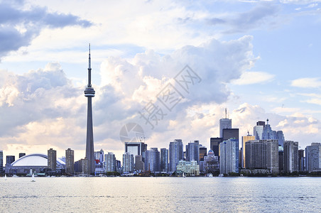 多伦多天线天空建筑物高楼公司建筑景观城市摩天大楼城市化中心背景图片