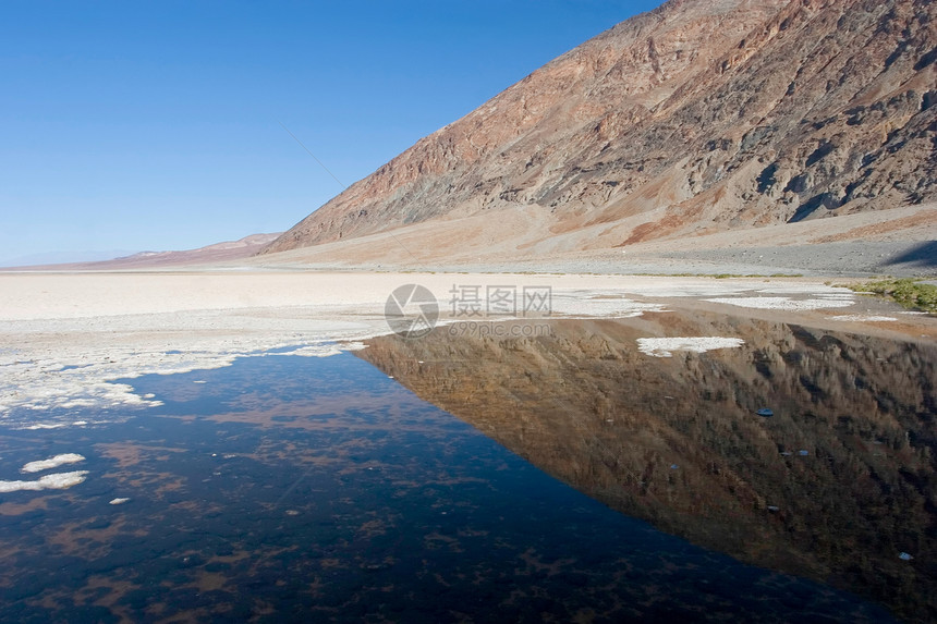 坏水公园红色恶水岩石沙漠盆地平面白色国家荒野图片