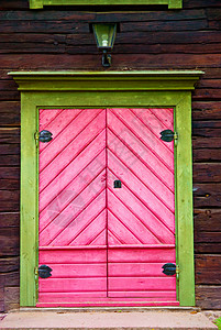 粉色带门素材粉粉门房子植物框架窗户合页入口农场背景