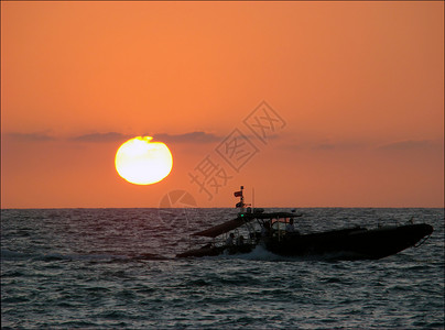 太平洋日落橙子太阳天空地平线场景海洋风景背景图片
