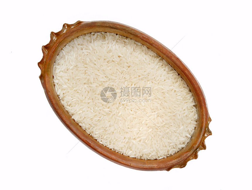 大米稻米烹饪收成核心蓝色饮食植物棕色粮食午餐农业图片