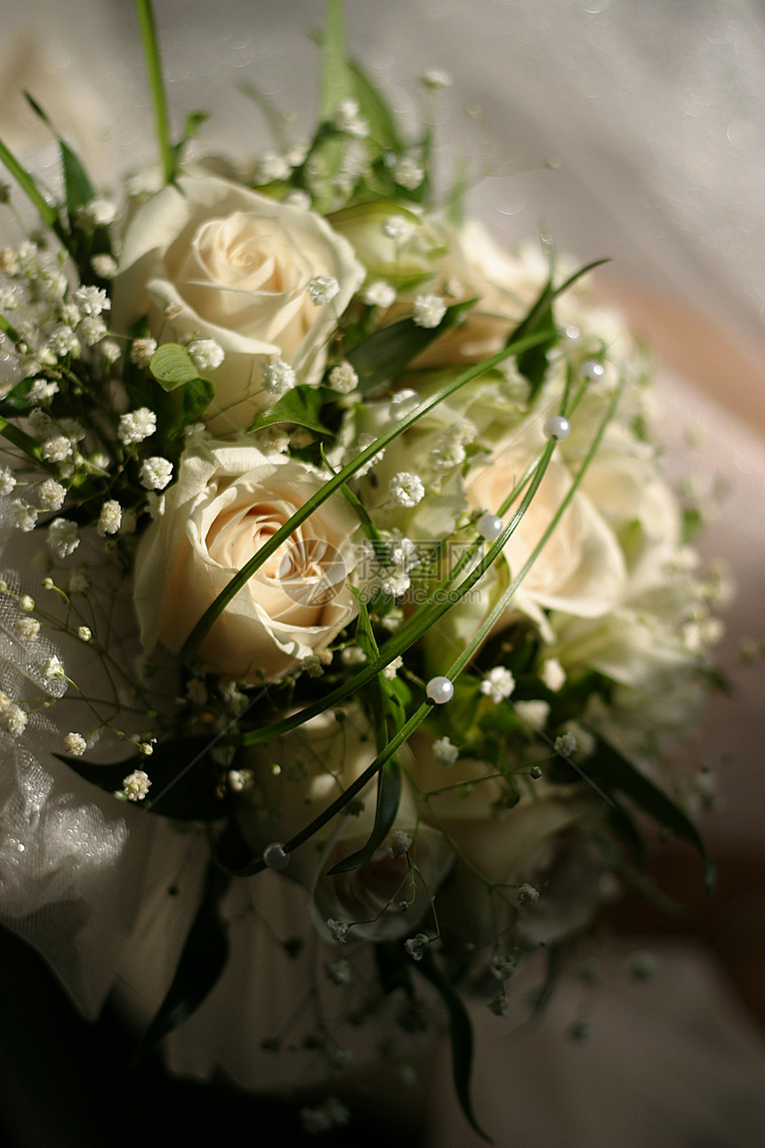 婚礼花束裙子粉色磁带花店女士女性戒指白色婚姻已婚图片