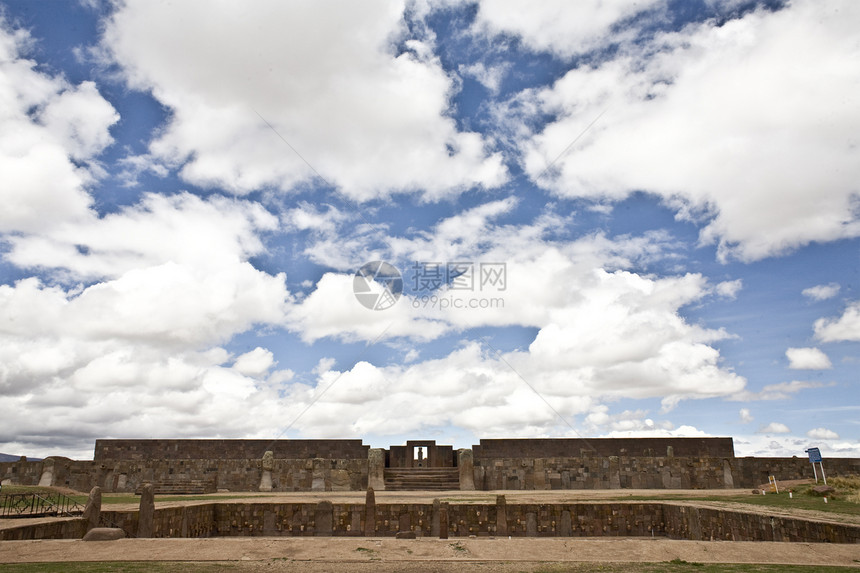 Tiwanaku或Tiahuanaco天空历史考古学建筑学考古图片