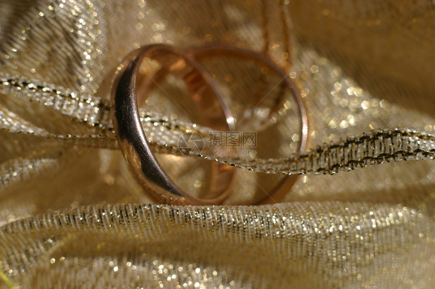 结婚戒指订婚乐队纺织品珠宝丝绸婚礼金子奢华誓言协议图片