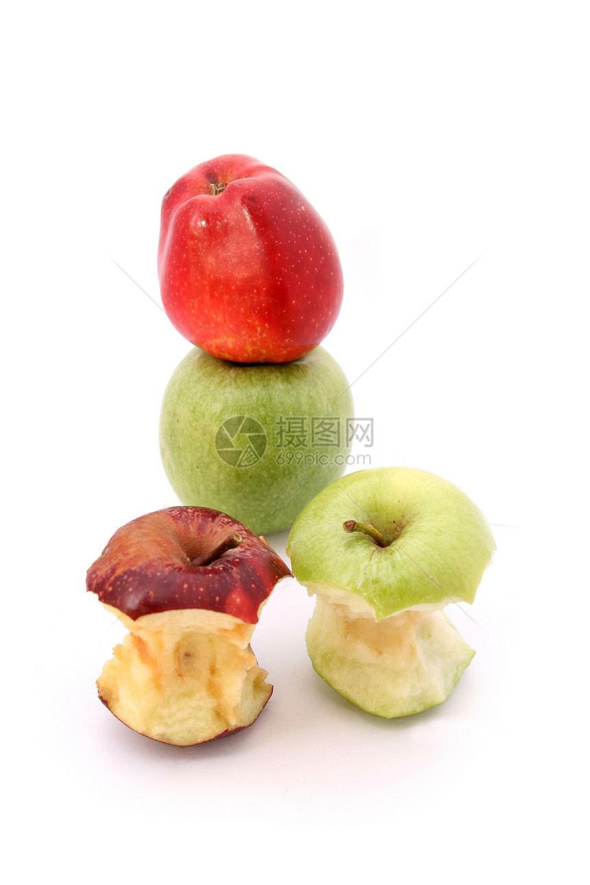 苹果橙子水平小吃食物团体饮食营养白色宏观活力图片