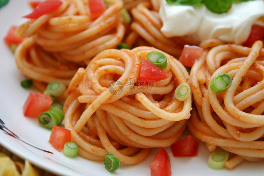 意大利面午餐面条食物洋葱图片
