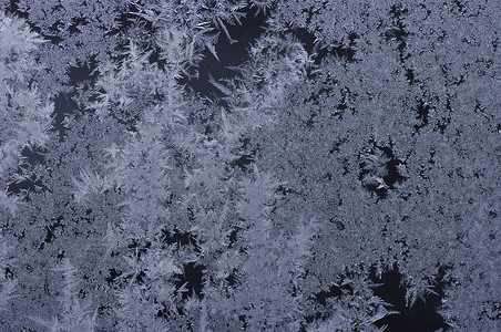 冰晶体白色玻璃冻结天气花纹雪薄片窗户水晶墙纸蓝色背景图片