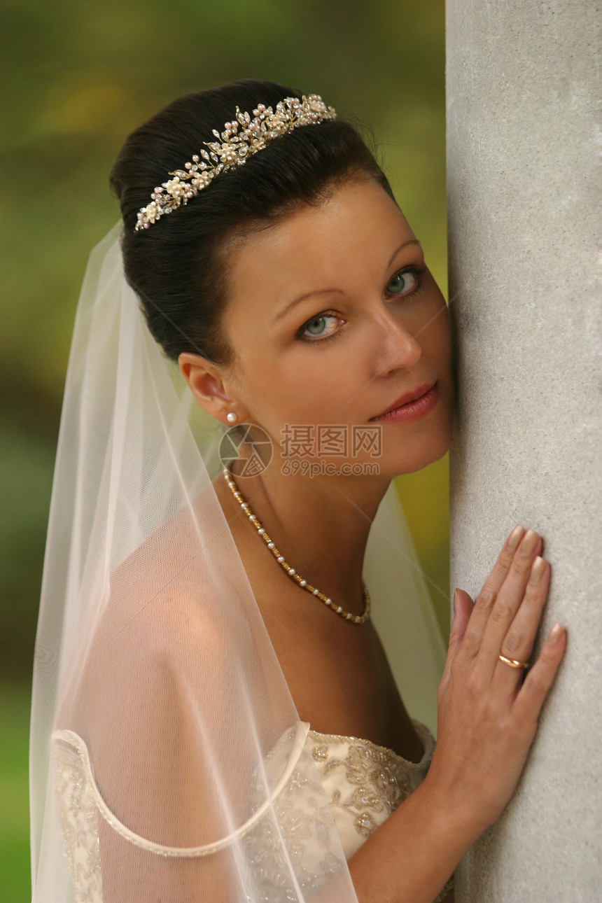 美丽的新娘选手女士眼睛成人生活婚礼已婚女孩钻石图片