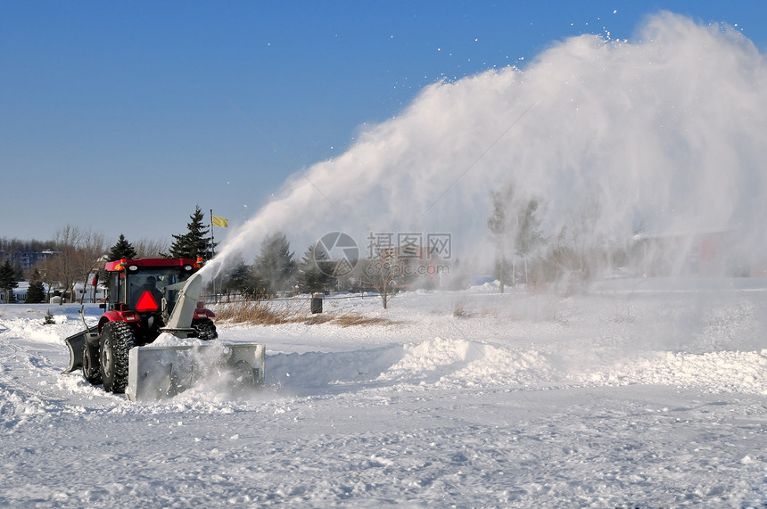 除雪运动职业行动机器耕作驾驶季节性图片
