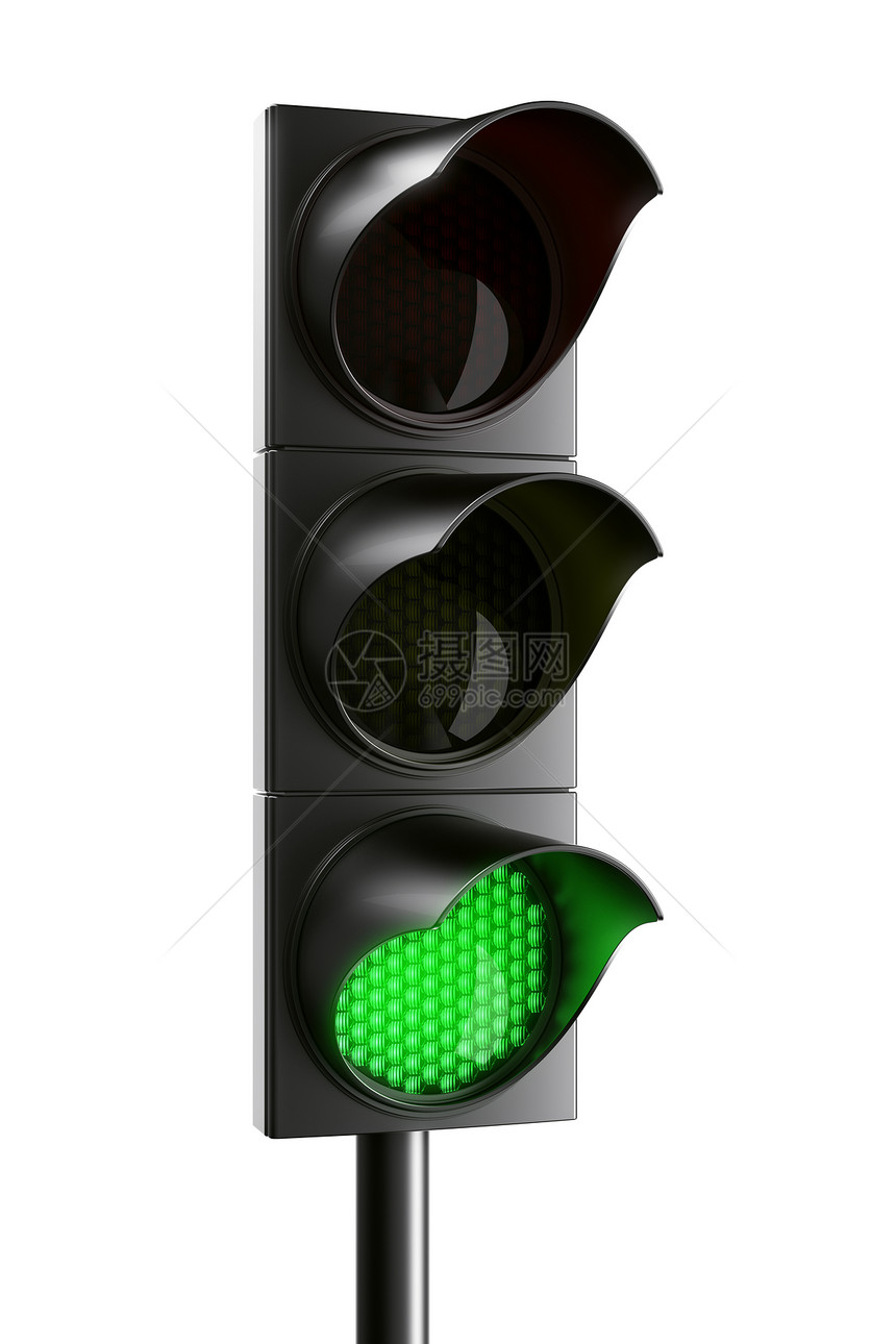 绿灯绿色交通灯信号黄色运输计算机渲染红色白色红绿灯图片