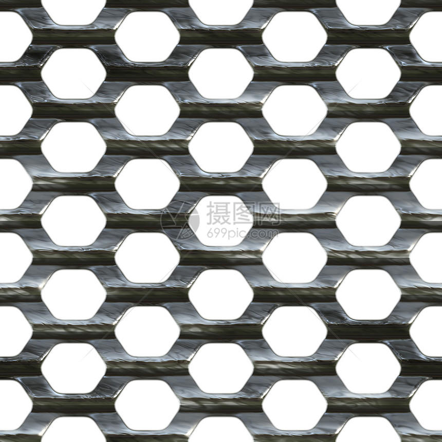 钢铁网床单炙烤盘子网格线条插图平铺合金无缝地金属图片