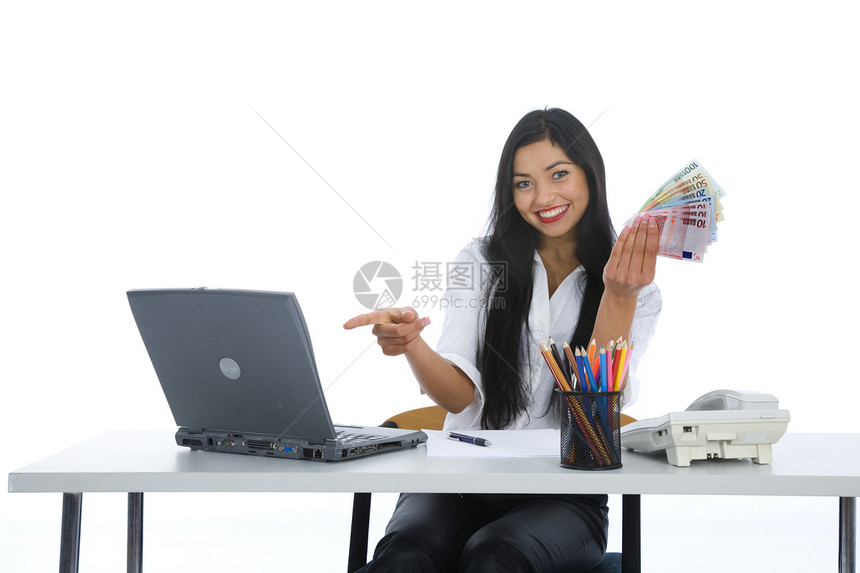 从事商业工作的妇女文员商务成人女士销售量金发女性办公室快乐职业图片