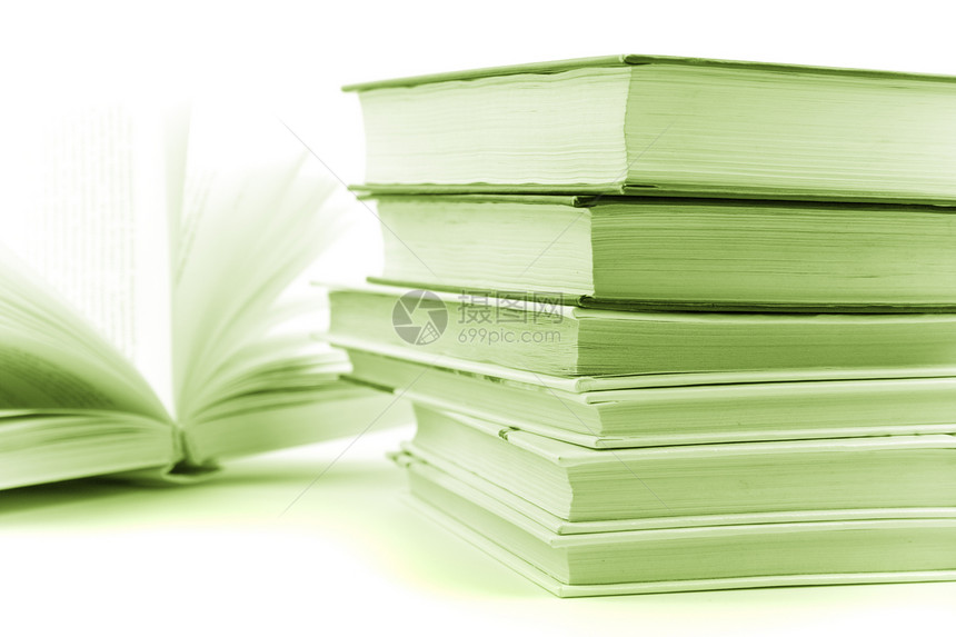 堆叠的书本阅读团体学习调子小说绿色大学文档智力出版物图片