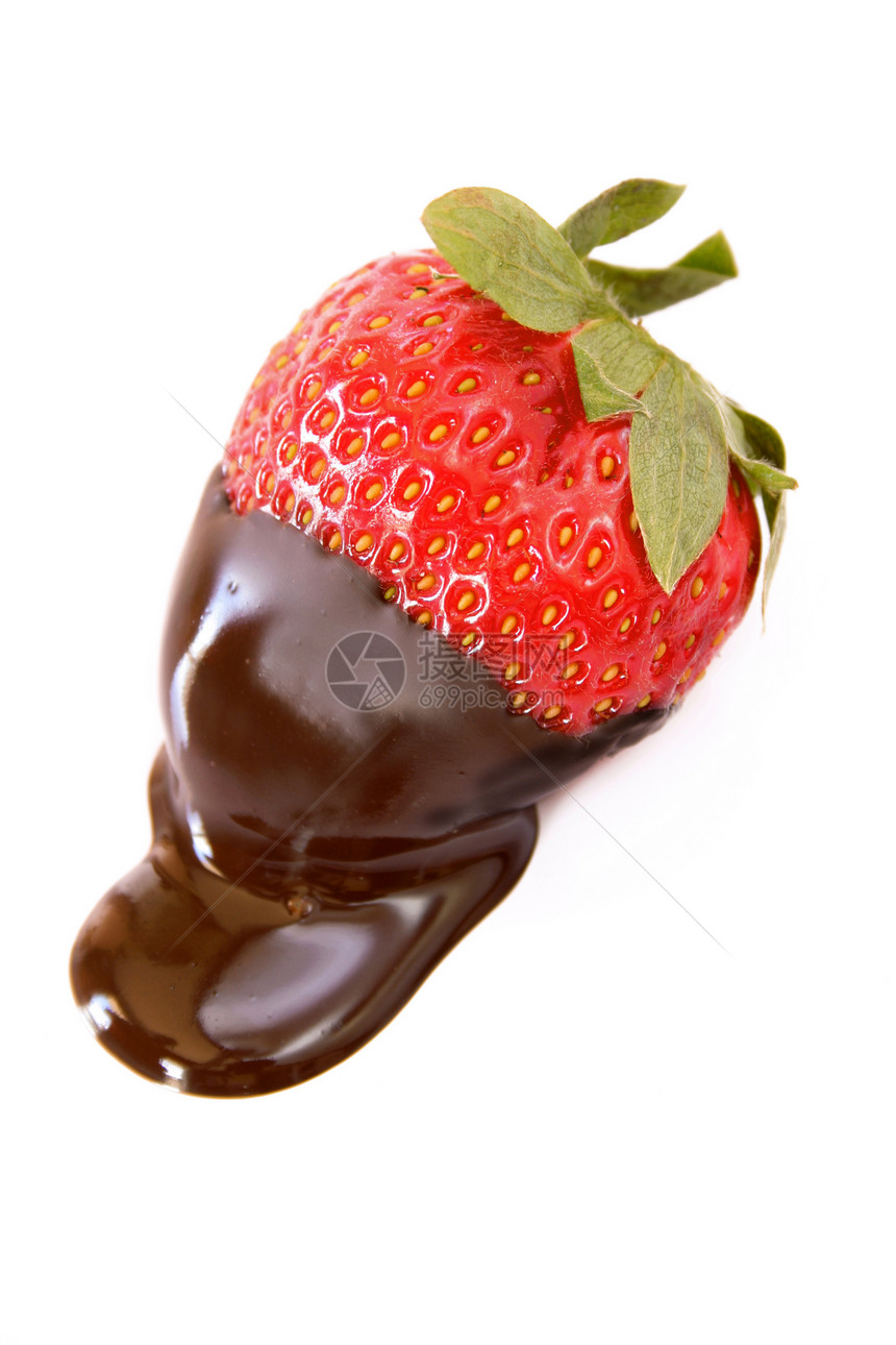 草莓甜点水果白色糖果食物图片