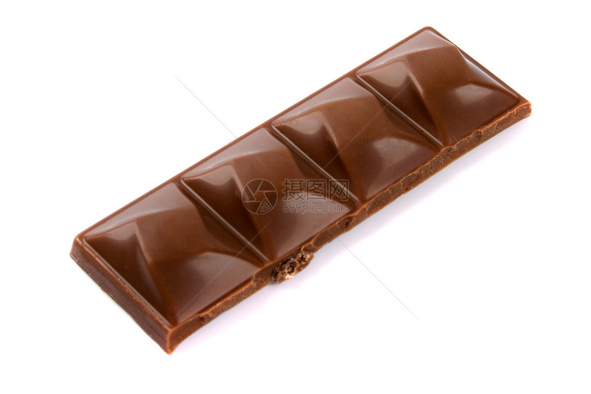 巧克力切片宏观美食甜点可可牛奶正方形立方体白色糖果小吃图片
