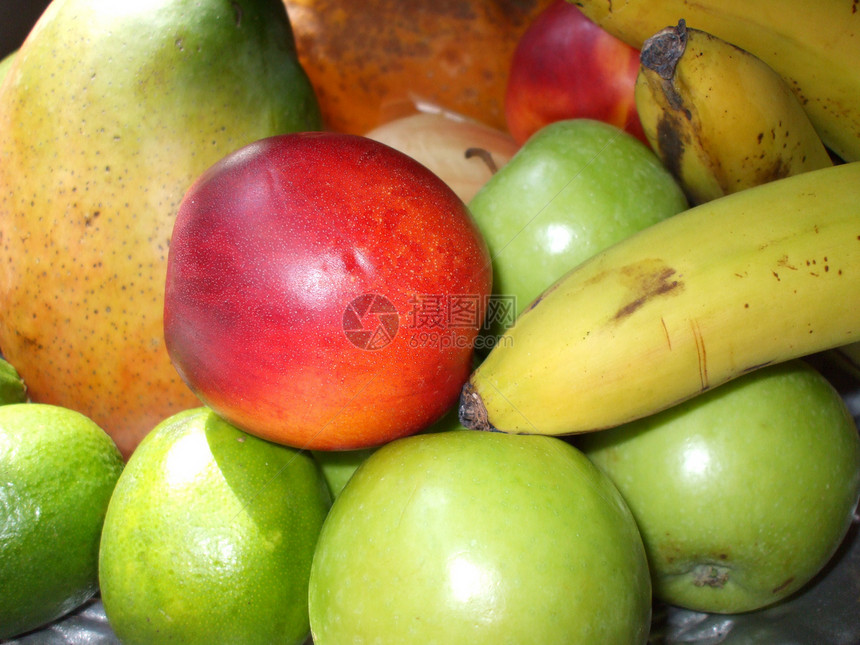 果类组红色维生素绿色香蕉果汁纹理水果柠檬食物图片