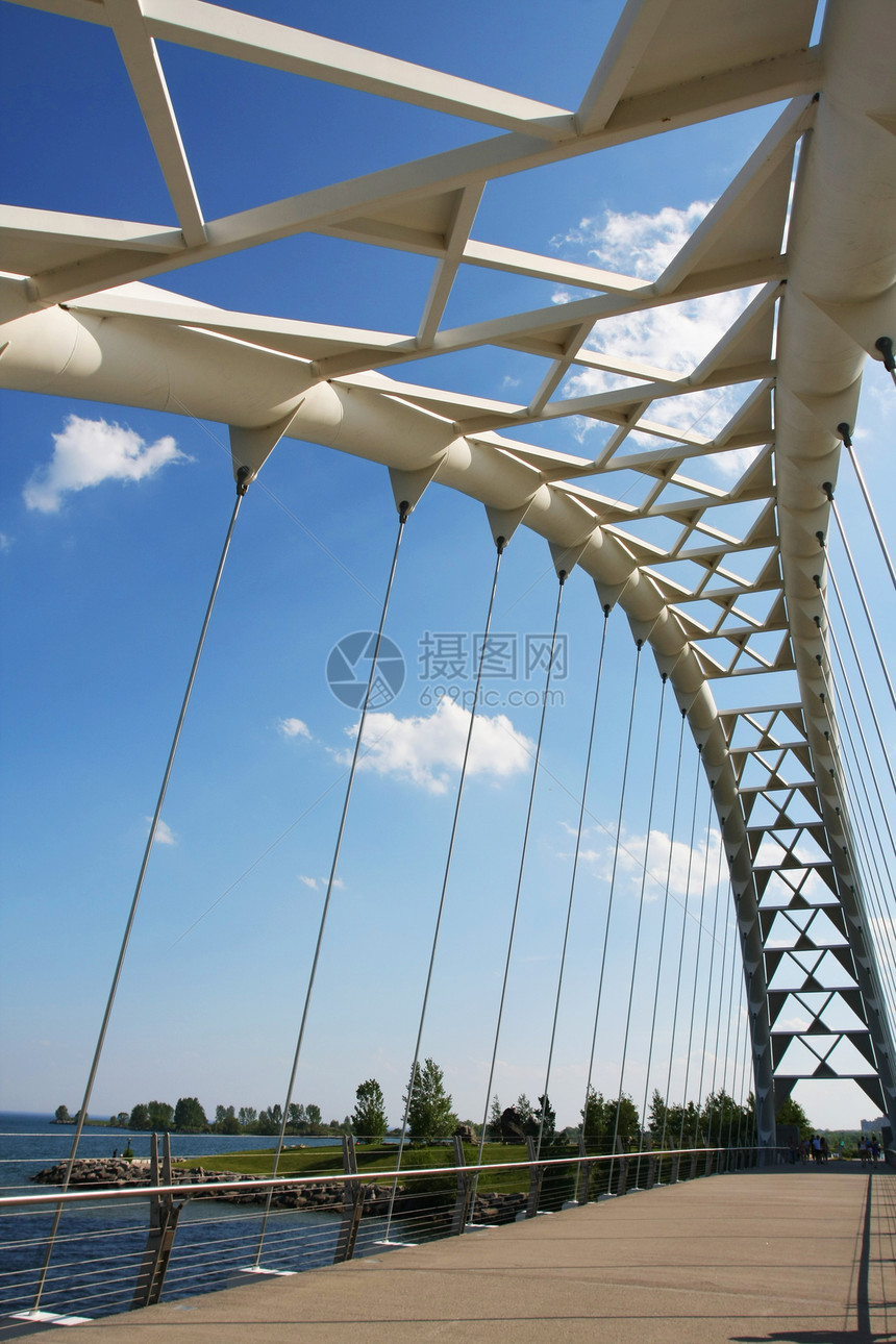 汉伯湾拱桥支撑工程吸引力桁架港口小路天空金属人行道曲线图片