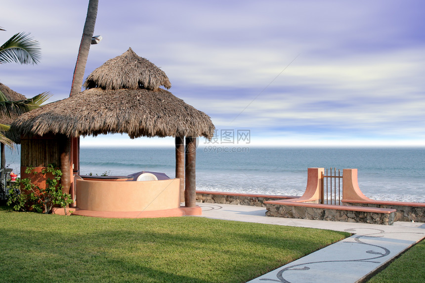 卡瓦纳休息室海洋假期天空海滨小屋旅行海岸线热带支撑图片