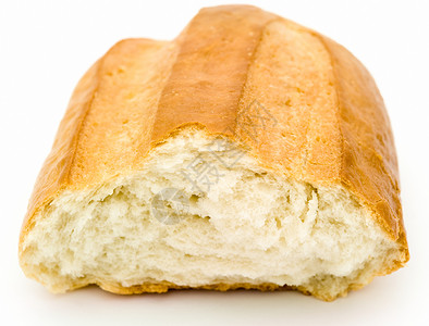 白面包面包食物烘烤包子早餐产品小吃白色背景图片