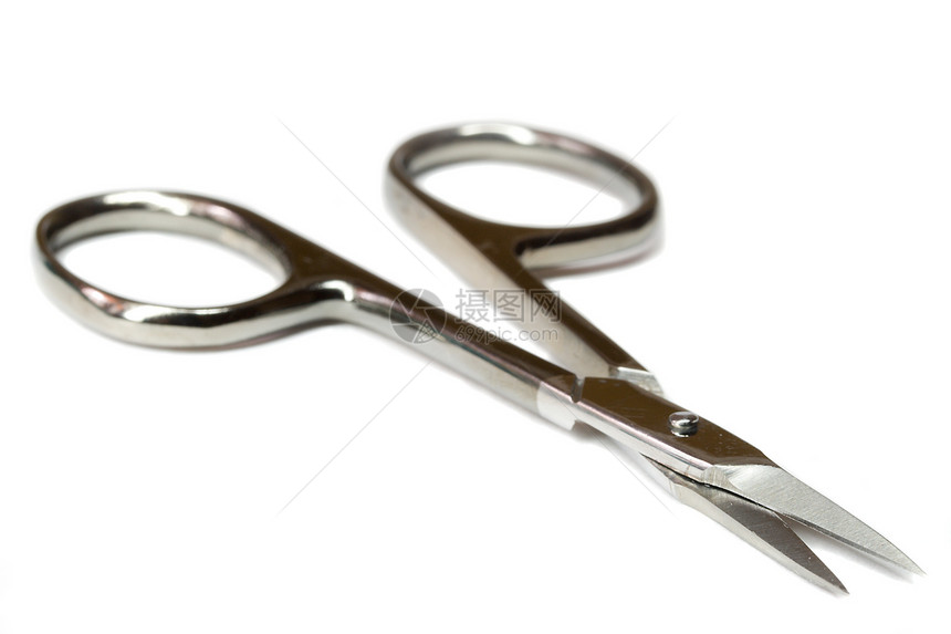指甲剪刀卫生合金刀刃化妆品个性切割电脑工具美容师白色图片