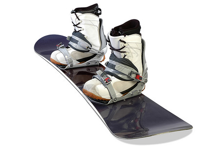 带靴子的滑雪车背景图片