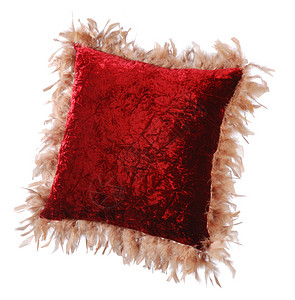 天鹅绒靠垫枕头装饰柔软度团体沙发纺织品风格天鹅绒正方形软垫材料背景