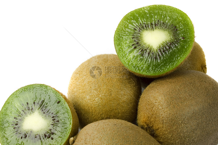 一些kiwi语绒毛种子水果甜点宏观热带食品活力异国奇异果图片