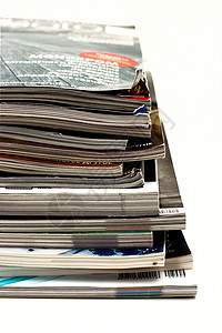 杂志回收印刷文章通讯团体数据商业全球白色背景图片