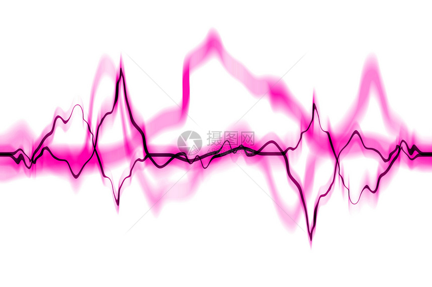 电子电波摘要海浪紫色脉冲活力高科技音乐波形展示光子电击图片