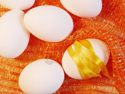 蛋橙子彩蛋黄色条纹背景图片