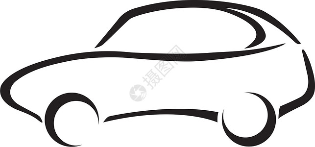 车标识吉普车交通草图旅行绘画模版插图黑色速度背景图片