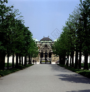 贝尔韦德雷宫胡同公园背景图片