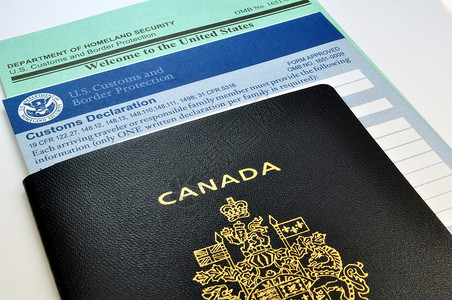 移民加拿大抵达美国 加拿大护照和美国海关表格截至2005年12月31日边界国家检查旅行签证移民宣言地址访问游客背景