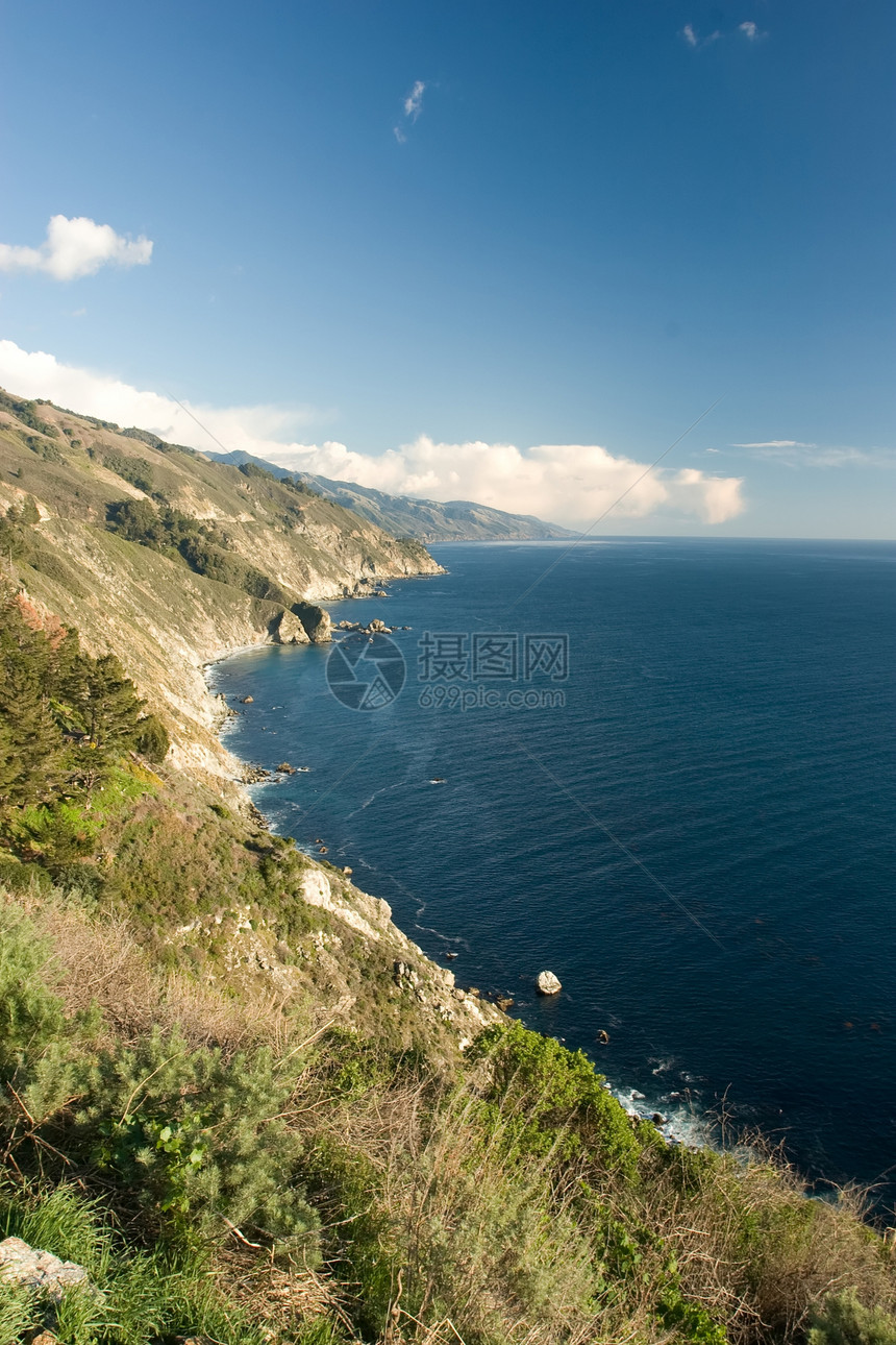 大南公园海洋爬坡海岸波浪瀑布游客旅行日落麦威图片