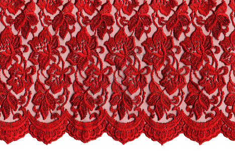 红色蕾带裙子装饰品材料艺术纺织品背景图片