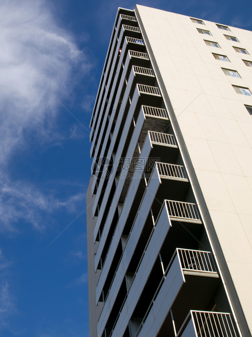公寓Balconies高楼总部建筑建筑学城市中心商业公司蓝色财产图片
