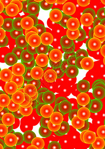 贝里艺术绿色照明世界浆果想像力橙子创造力装饰品气泡背景图片