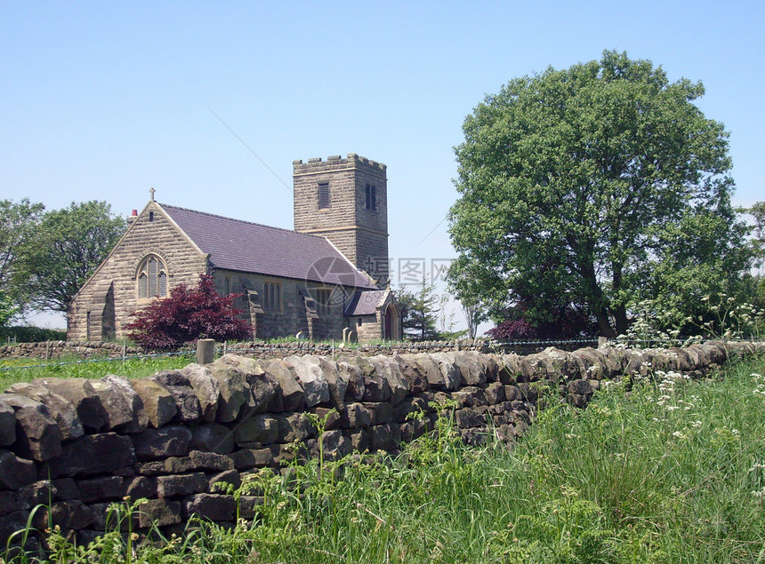 农村教会活动历史性宗教建筑英语村庄石头建筑物乡村场地石墙图片