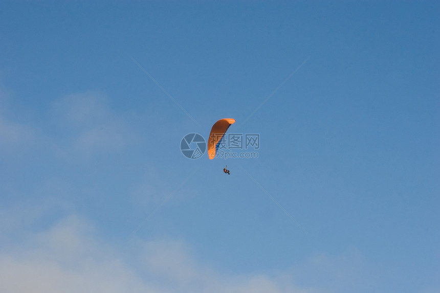 滑行滑动闲暇跳伞天空织物压力乐趣通风空气冒险飞行图片