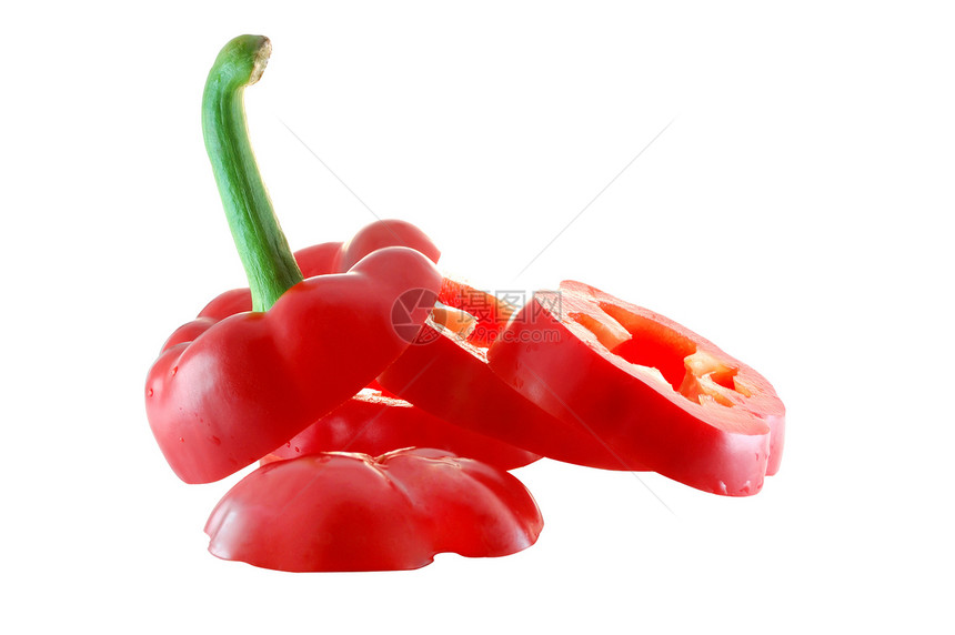 切制甜辣椒钥匙白色食物蔬菜活力种子绿色摄影健康胡椒子图片