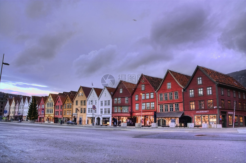 Bryggen  Quay木头城市海岸地标中心胡同同盟旅游码头图片