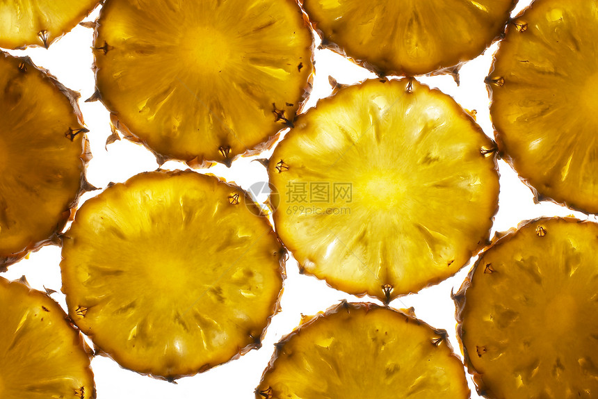 菠萝食物甜点水果饮食凤梨异国情调白色图片