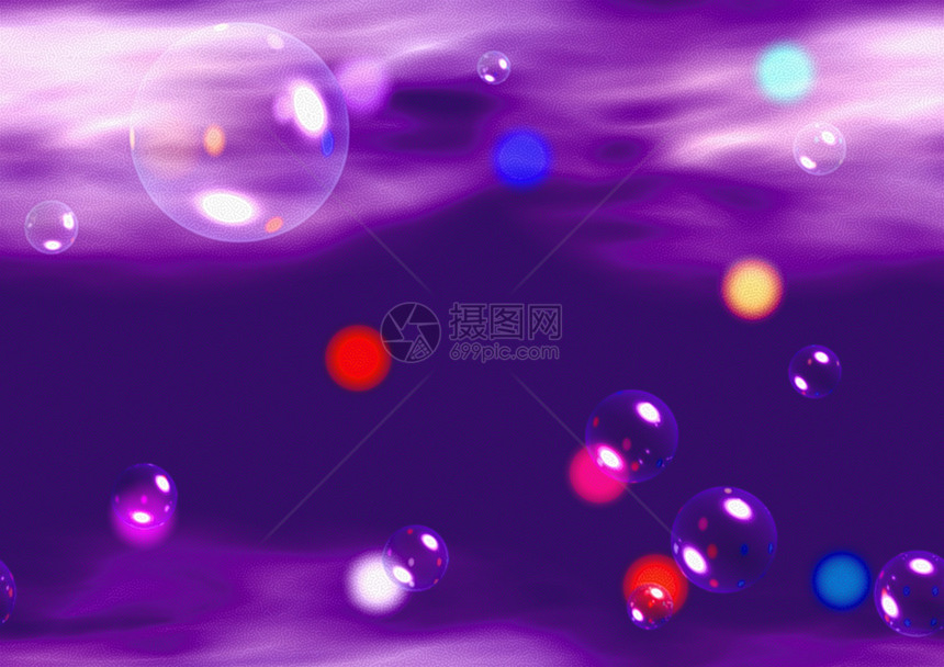 欢乐泡沫创造力插图照明宇宙紫色世界气泡想像力装饰品艺术图片