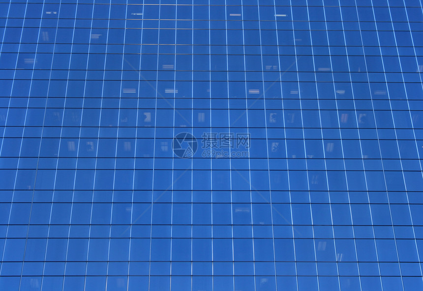玻璃窗的摩天大楼墙图片