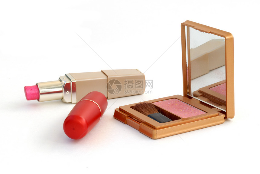 化妆品镜子美容头油刷子治疗口红图片