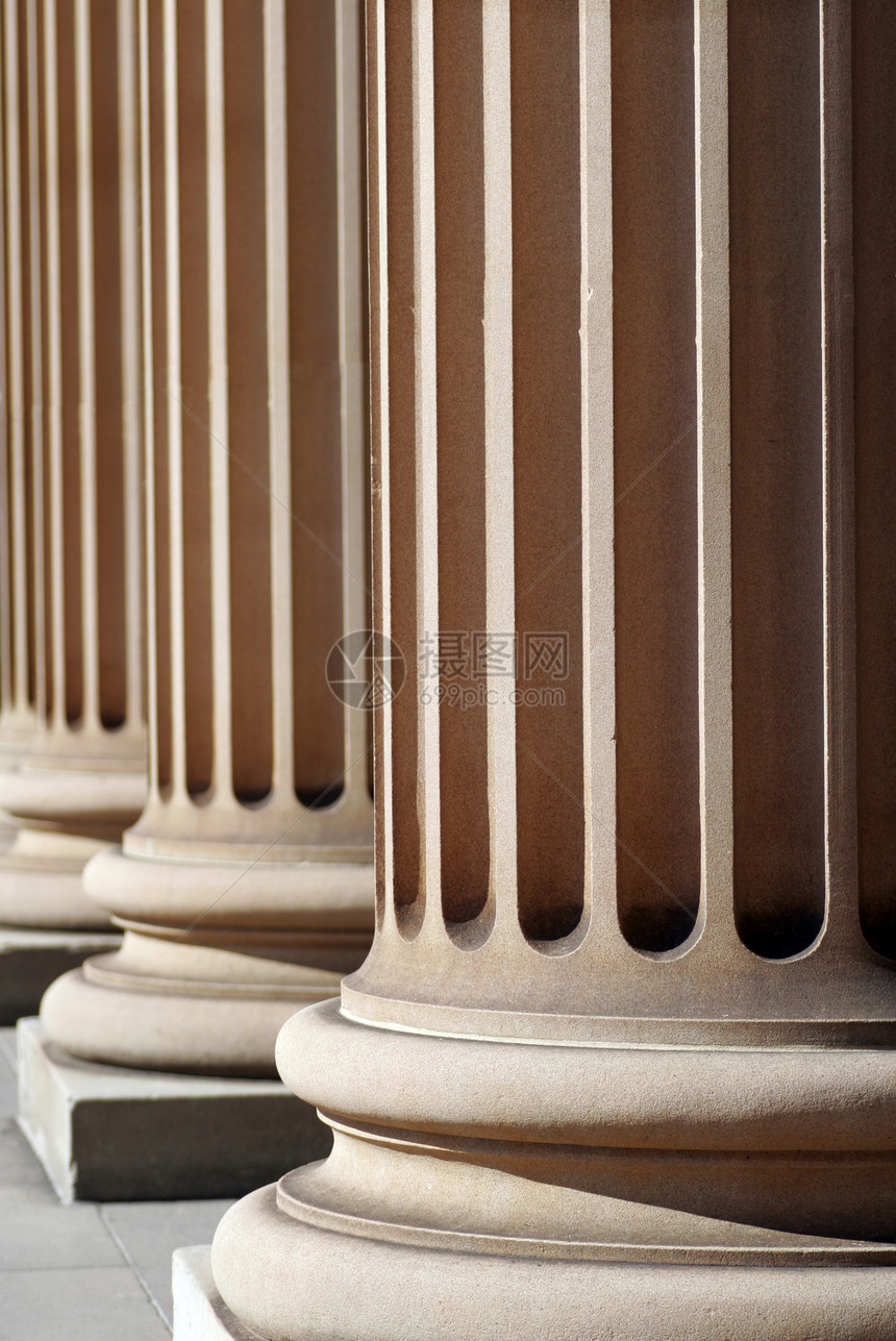 古典列金融公民石头砂石建筑银行纪念碑气势法庭砂岩图片